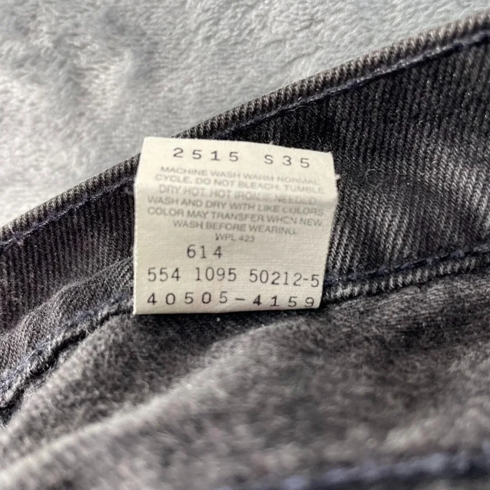 Vintage Levis 505 Orange Tab Jeans Mens 34x34 Black Made in USA 1995 Straight